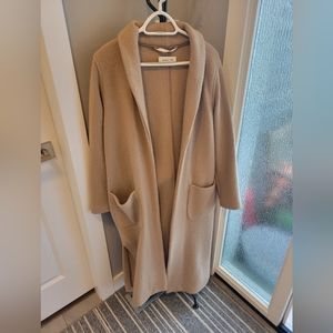 Babaton wool camel long jacket